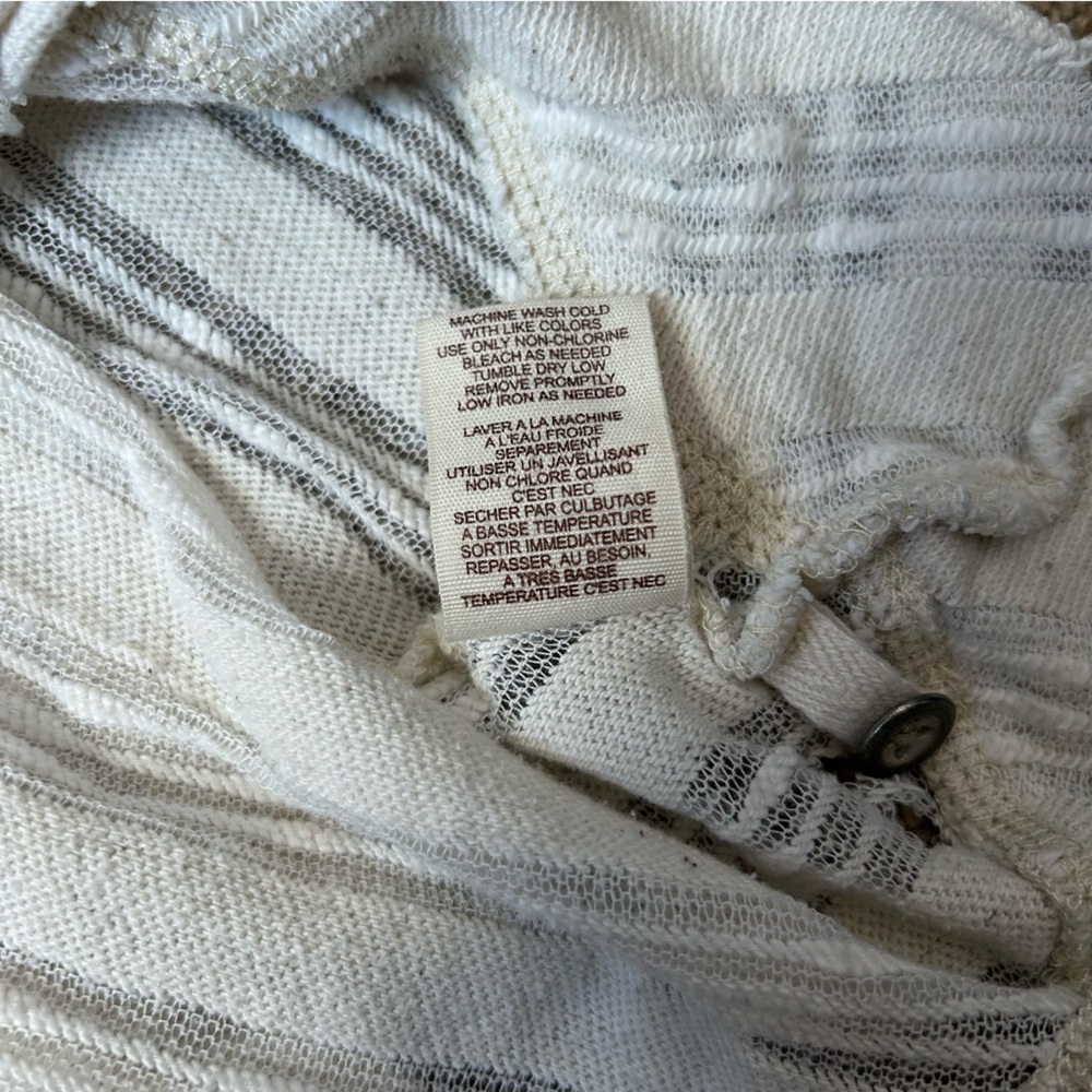 W Cream Free People Oversized Thin Knit Sweater Shirt Size XS |A40 - Picture 5 of 10